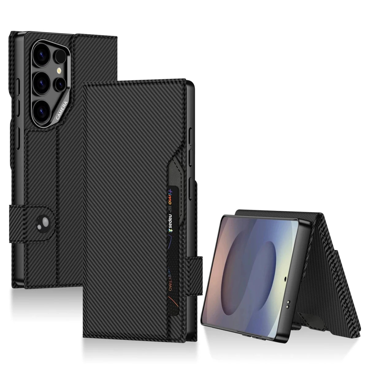 Flip PU Leather Case for Samsung Galaxy S26 S25 Ultra Kickstand Wallet Case