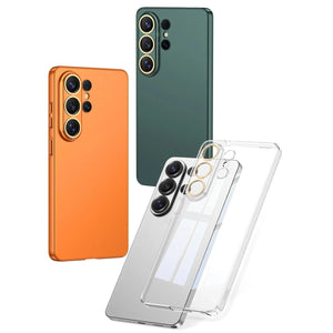 For Samsung Galaxy S26 S25 S24 S23 Ultra Case slim case Camera Protection PC Cover Bag for Lens