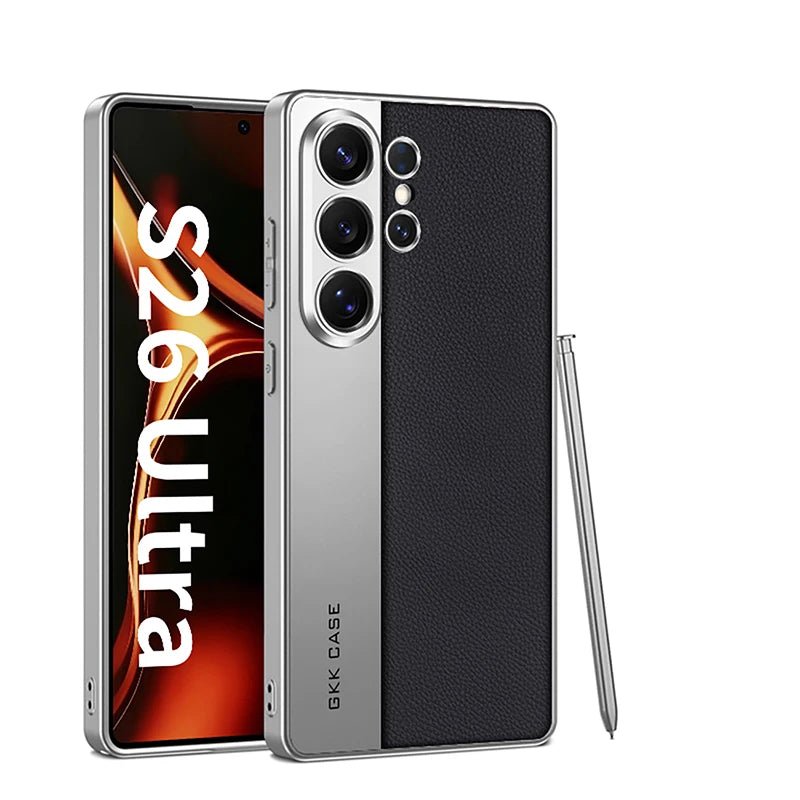 For Samsung Galaxy S26 S25 S24 Ultra Case Luxury Leather Phone Cover Case