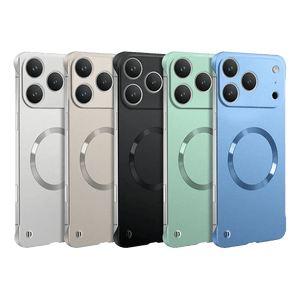 Frameless Ultra Thin Metallic Paint For Magsafe Magnetic Case For iPhone 17 16 15 14 13 Series