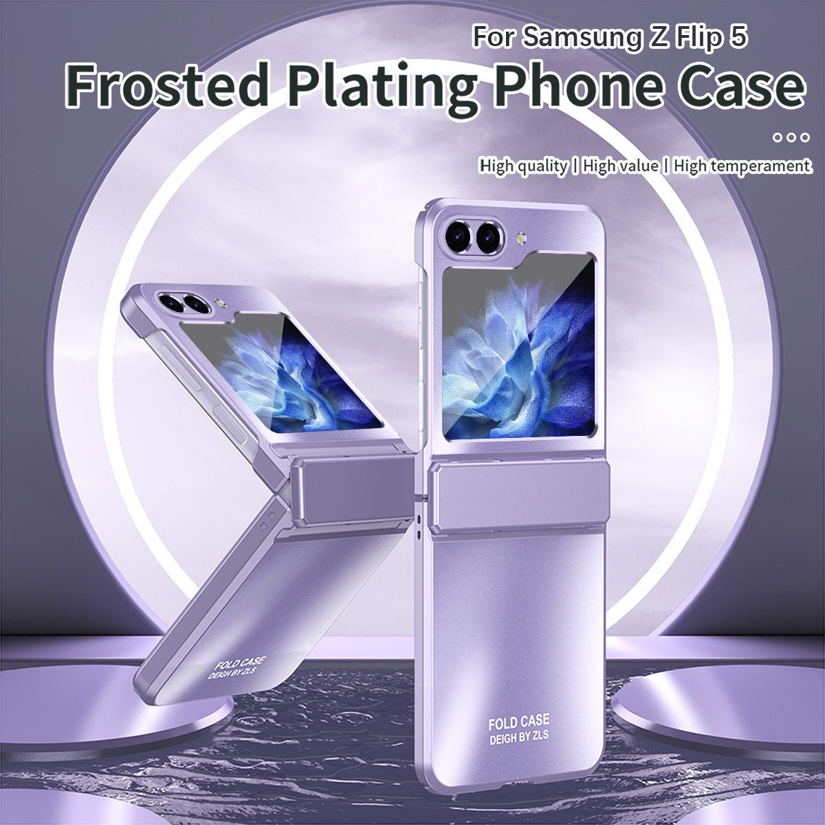 Frosted Plating Phone Case For Galaxy Z Flip 7/6/5/4/3