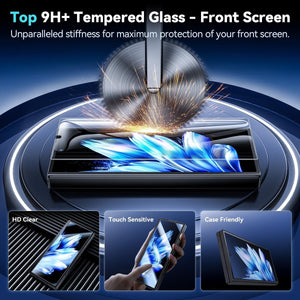 Galaxy Z Fold7 Fold6 Fold5 Foldable Screen Protector With Auto Align Mounting Frame Kit