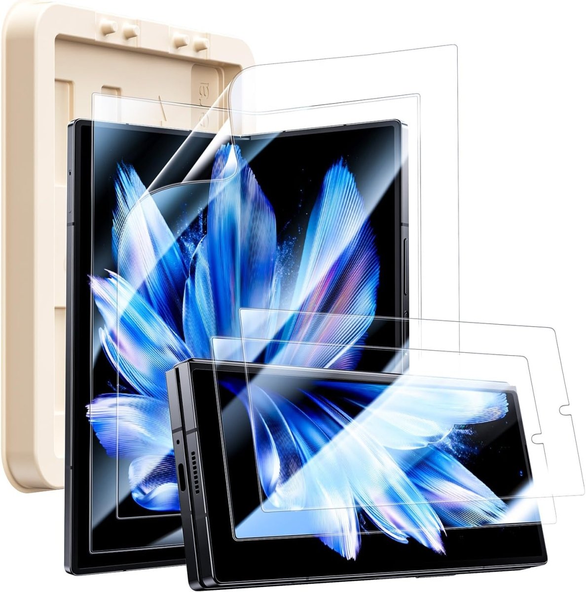 Galaxy Z Fold7 Fold6 Fold5 Foldable Screen Protector With Auto Align Mounting Frame Kit