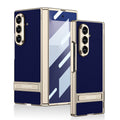 Golden Electroplated Leather Shockproof Phone Cover For Galaxy Z Fold7