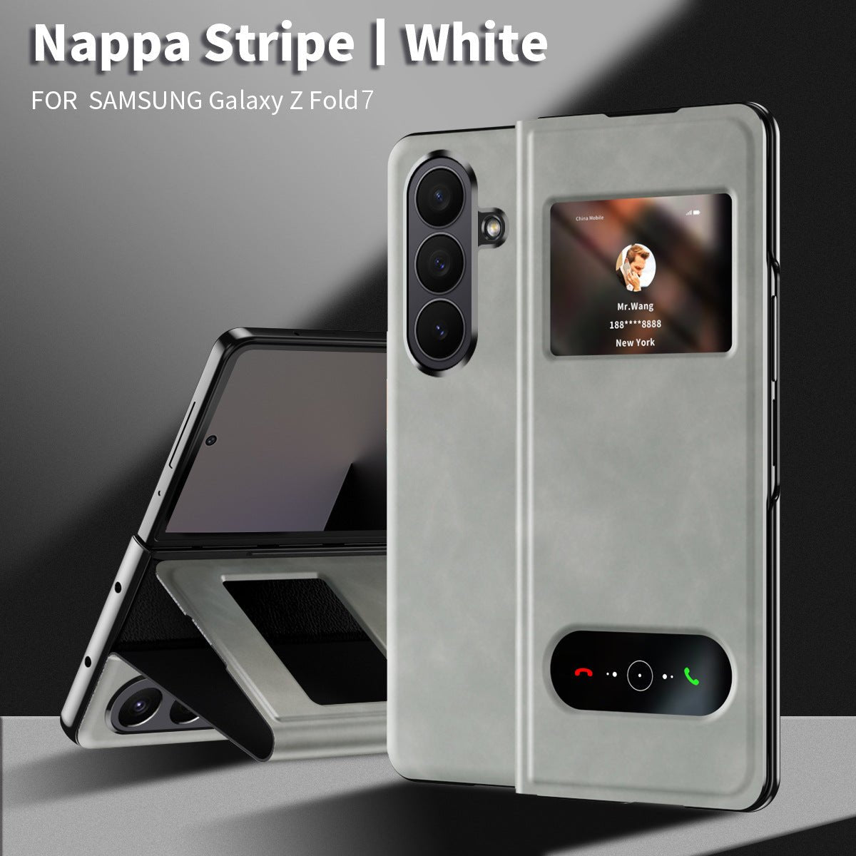 Leather Phone Cover For Galaxy Z Fold Series