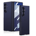 Leather Protective Phone Case With Back Screen Glass For Galaxy Z Fold7