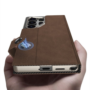 Leather Shockproof Phone Case For Galaxy S25 Ultra