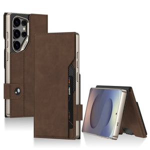 Leather Shockproof Phone Case For Galaxy S25 Ultra