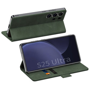 Leather Shockproof Phone Cover For Galaxy S25 Ultra