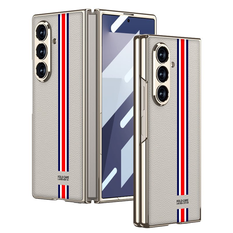 Luxurious Leather Cover For Galaxy Z Fold7 Fold6 Fold5 Fold4