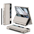 Luxurious Leather Cover Shockproof Phone Case With Screen Protector & Pen Slot For Galaxy Z Fold 6/7