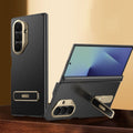 Luxurious Leather Phone Case With Bracket For Galaxy Z Fold 7/6/5