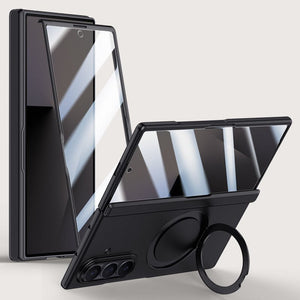Luxurious Magnetic Ring Holder Phone Case For Galaxy Z Fold 7