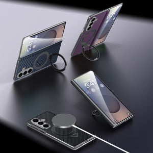 Luxurious Phone Case With Magnetic Bracket For Galaxy Z Fold 7