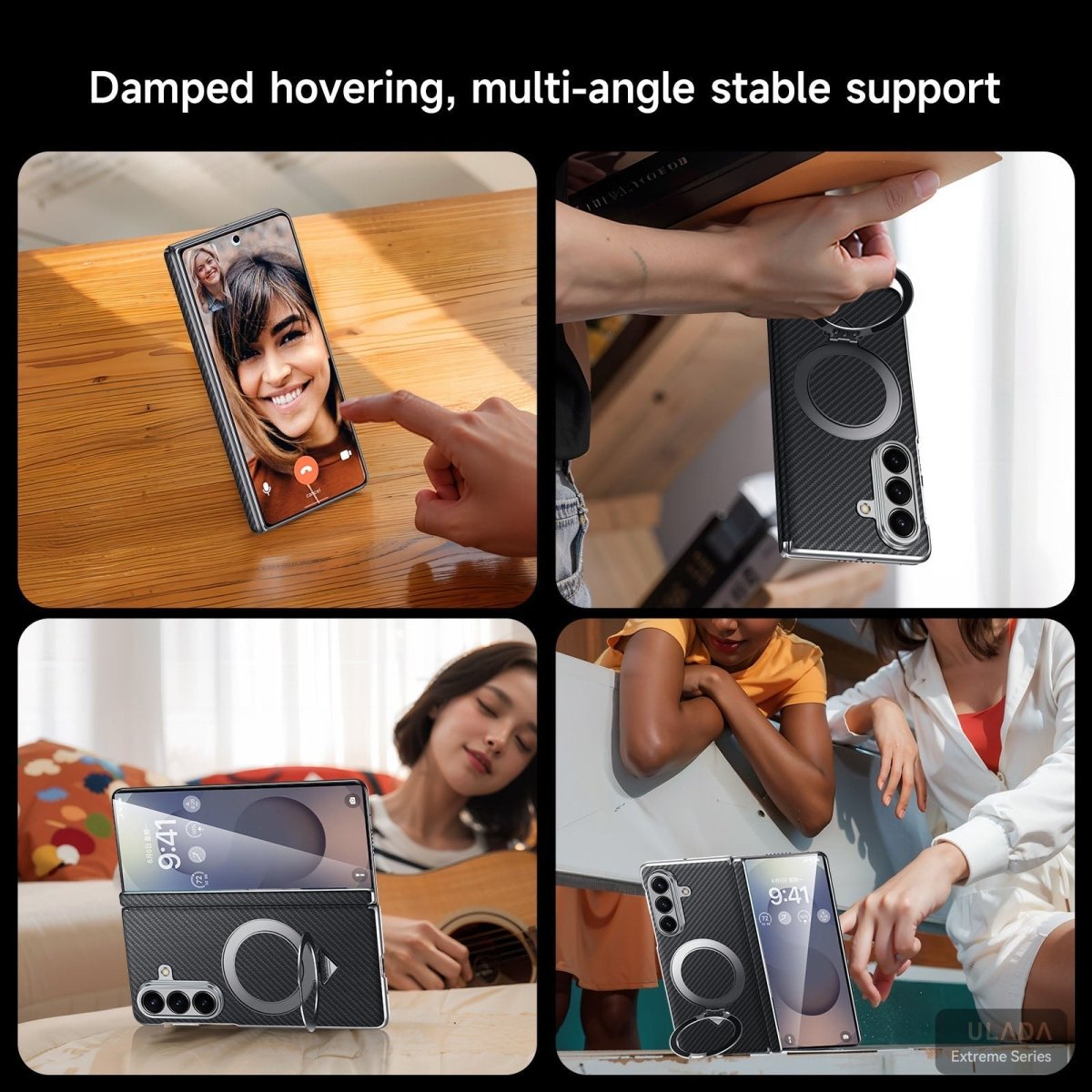 Luxurious Phone Case With Magnetic Bracket For Galaxy Z Fold 7