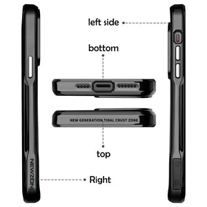 Luxury Acrylic Transparent Electroplated Soft Frame Case For iPhone 16 15 14 Series