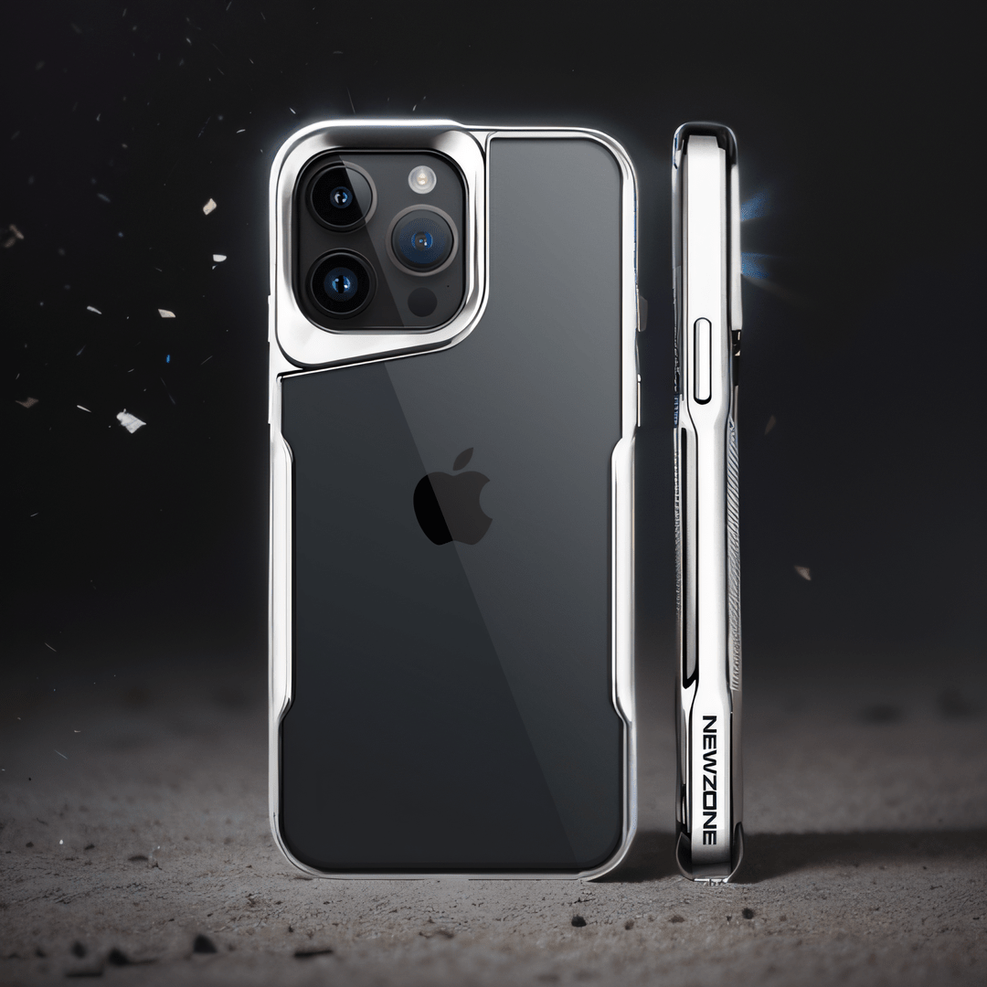 Luxury Acrylic Transparent Electroplated Soft Frame Case For iPhone 16 15 14 Series