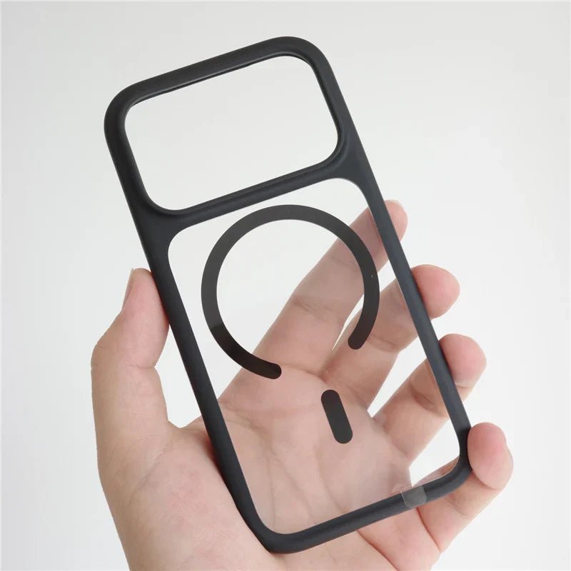 Luxury AI Touch Camera Button Transparent Magsafe Wireless Charge Hard Armor Cover Case for iPhone 17 Series