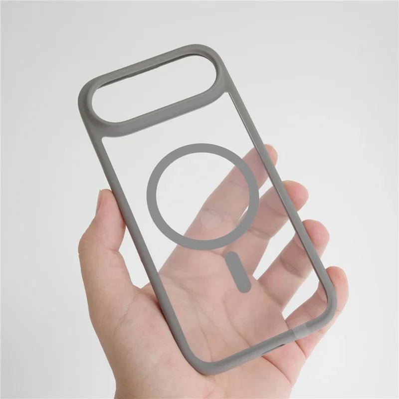 Luxury AI Touch Camera Button Transparent Magsafe Wireless Charge Hard Armor Cover Case for iPhone 17 Series