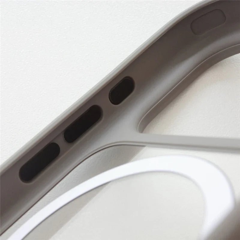 Luxury AI Touch Camera Button Transparent Magsafe Wireless Charge Hard Armor Cover Case for iPhone 17 Series