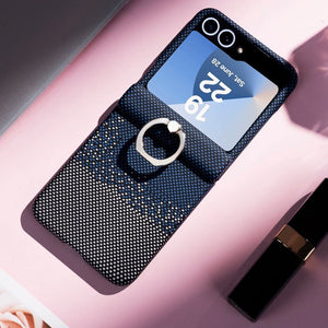 Luxury All - included Carbon Fiber Phone Case For Galaxy Z Flip 7/6/5/4/3
