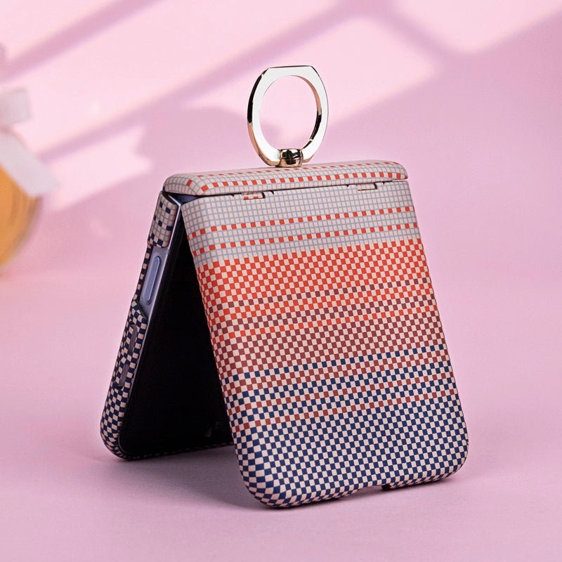 Luxury All - included Carbon Fiber Phone Case For Galaxy Z Flip 7/6/5/4/3