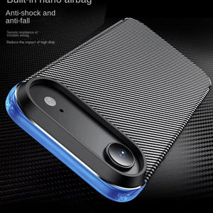 Luxury Carbon Fiber Pattern Fashionable Anti - Fall Sensation Protective Cover For iphone 17 16 Series