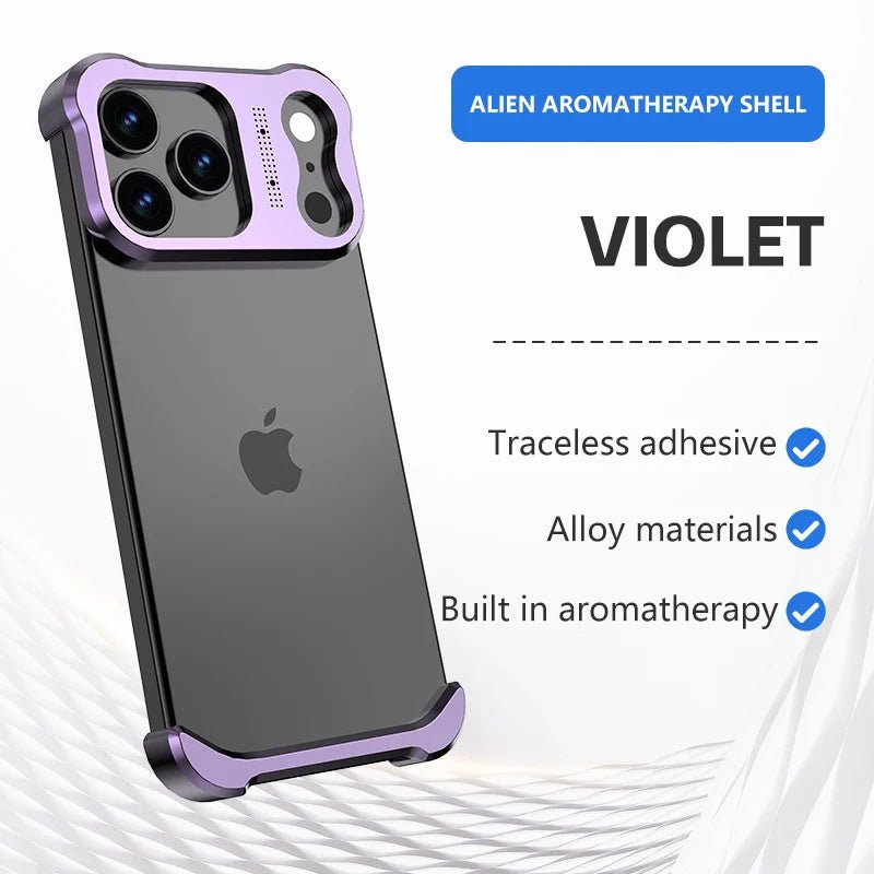 Luxury Irregular Titanium Alloy Bumper Lens Protector Shockproof Borderless Protect Case For IPhone 17 16 15 14 13 Series