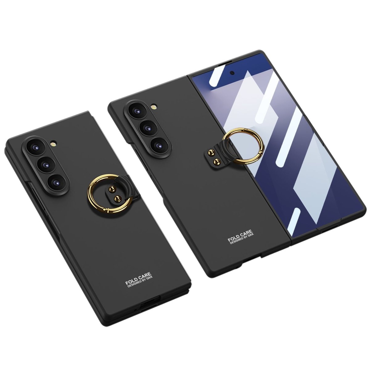 Luxury Leather Shockproof Phone Case With Back Screen Protector For Galaxy Z Fold 6/7