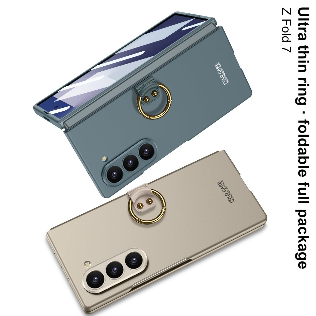 Luxury Leather Shockproof Phone Case With Back Screen Protector For Galaxy Z Fold 6/7