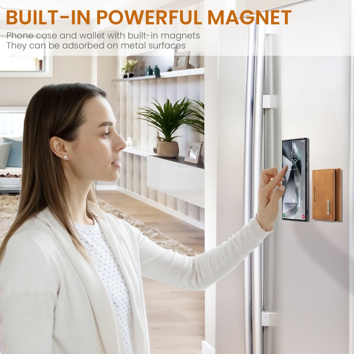 Luxury Magnetic Leather All - inclusive Protective Cover With Card Holder For Galaxy S25 S24 S23 S22 Series