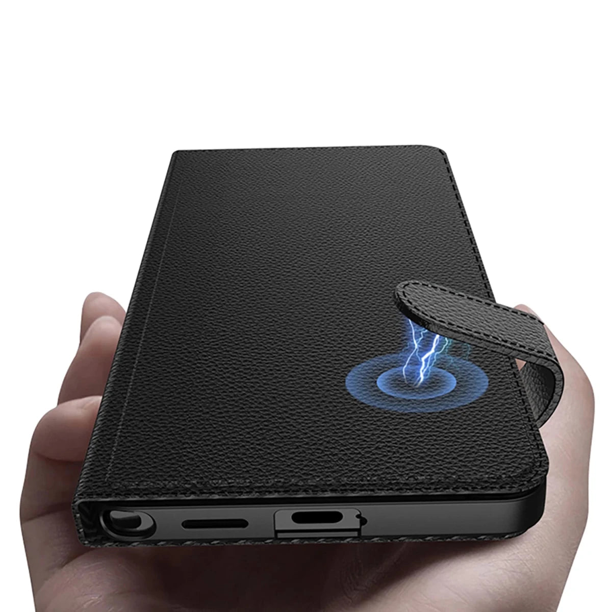 Luxury Matte Touch Book Magnetic Flip PU Leather Phone Cover Case for Samsung Galaxy S26 Ultra