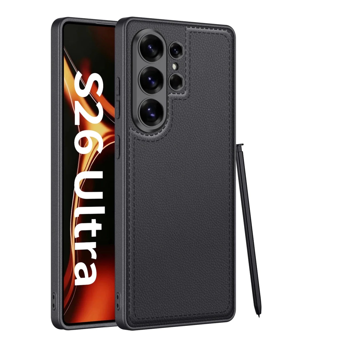 Luxury Matte Touch UltraThin PU Leather Phone Case Cover for for S26 S25 S24 Ultra