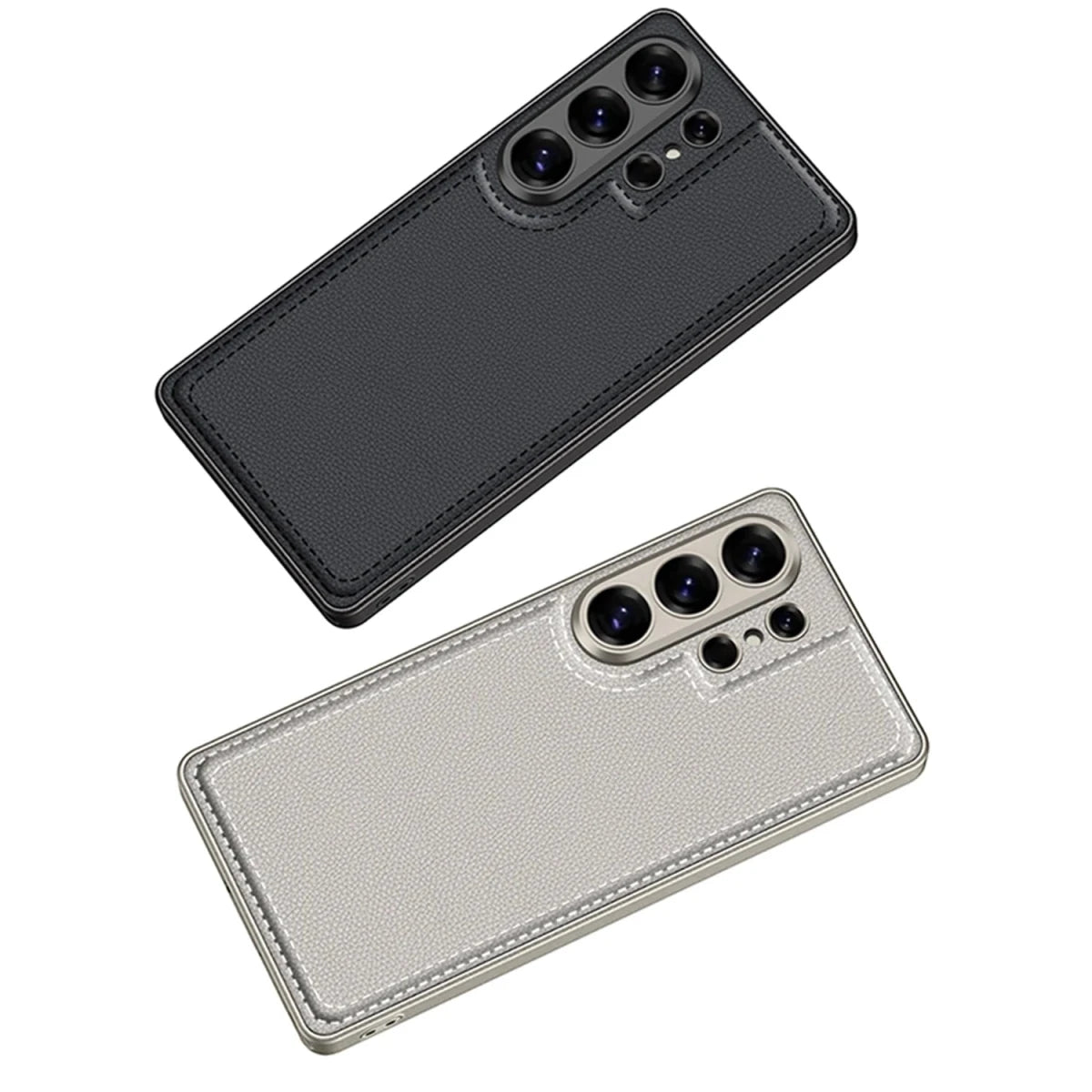 Luxury Matte Touch UltraThin PU Leather Phone Case Cover for for S26 S25 S24 Ultra