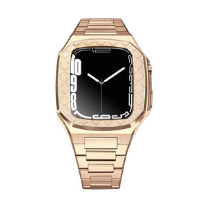 Luxury Metal Case Strap For Apple Watch 44/45mm