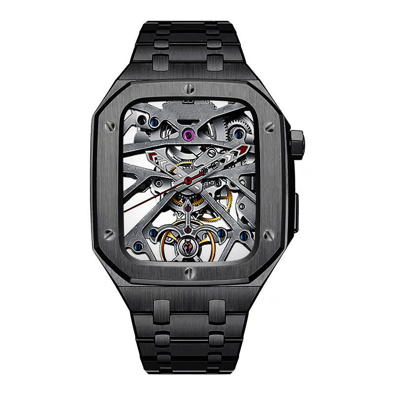 Luxury Metal Case Strap For Apple Watch Series 44/45 mm