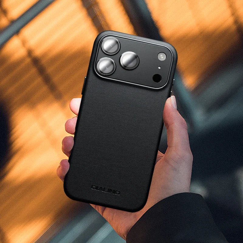 Luxury Premium Leather Magnetic Lens Full Protect Phone Case For Apple iPhone iPhone 17 Series