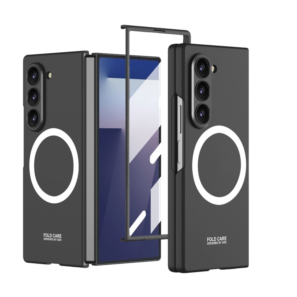 Luxury Shockproof Magnetic Phone Case With Screen Protector For Galaxy Z Fold 7/6/5/4/3