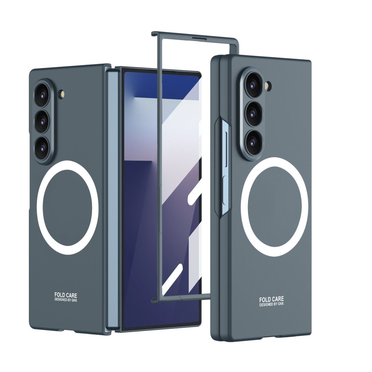 Luxury Shockproof Magnetic Phone Case With Screen Protector For Galaxy Z Fold 7/6/5/4/3