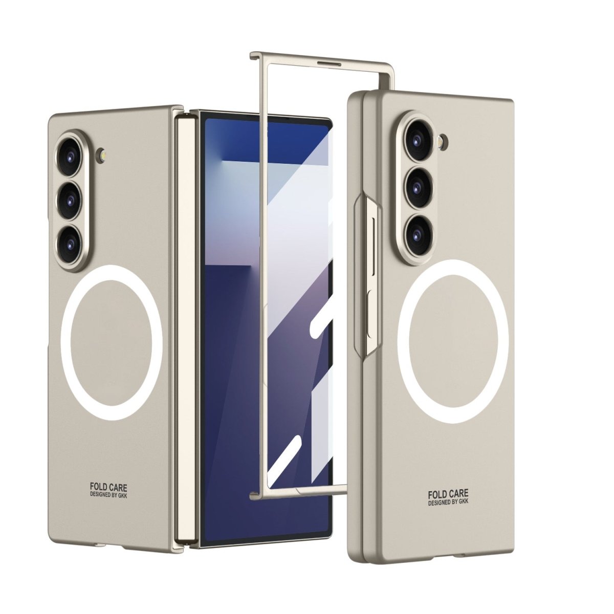 Luxury Shockproof Magnetic Phone Case With Screen Protector For Galaxy Z Fold 7/6/5/4/3