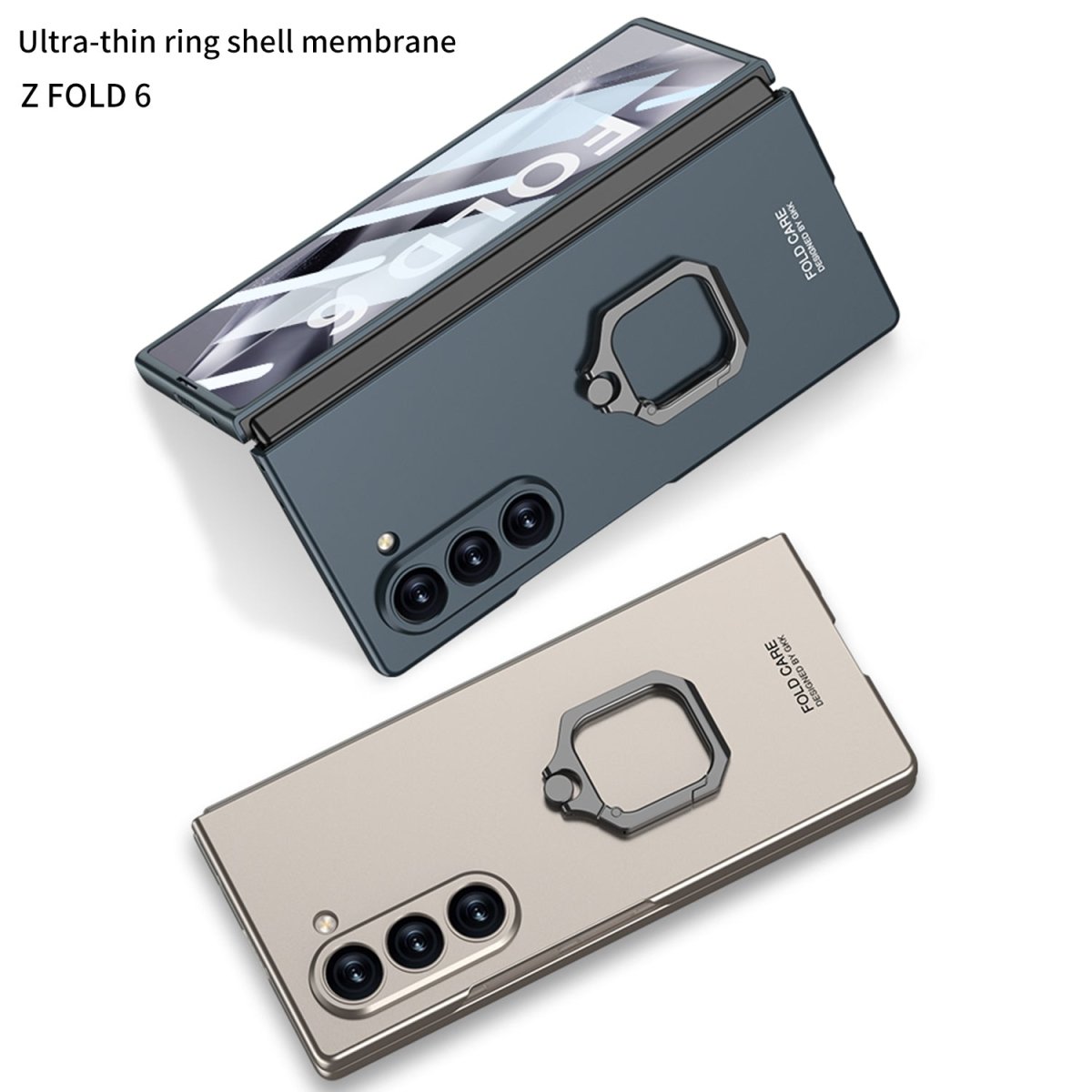 Luxury Shockproof Phone Case With Ring Holder For Galaxy Z Fold 6/7