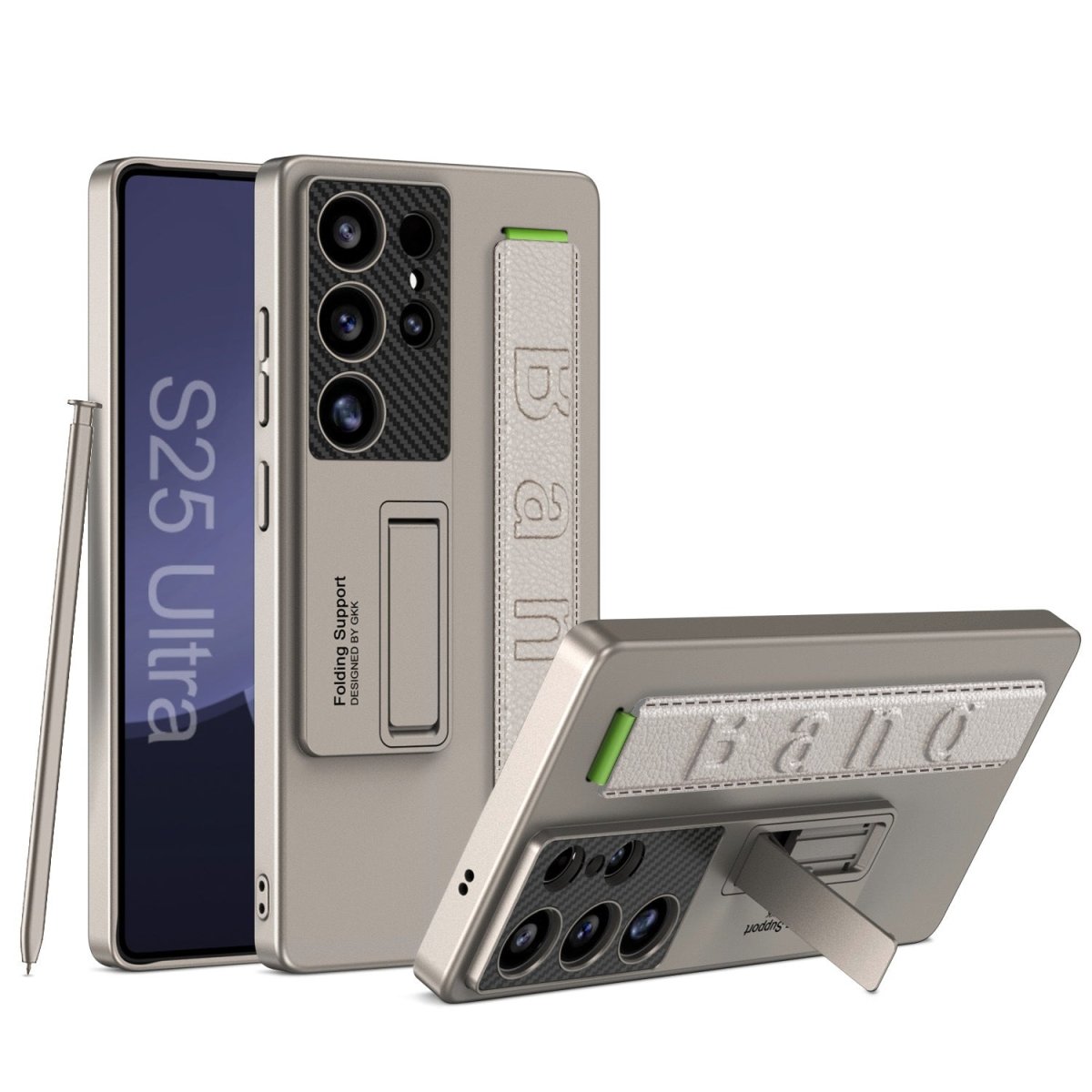 Luxury Wristband Holder Invisible Bracket Phone Case For Galaxy S26 S25 S24 S23 S22 Ultra Plus