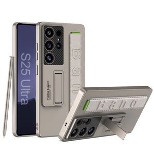 Luxury Wristband Holder Invisible Bracket Phone Case For Galaxy S26 S25 S24 S23 S22 Ultra Plus