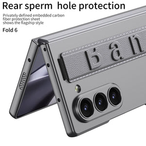 Luxury Wristband Holder Shockproof Phone Case With Back Screen Protector For Galaxy Z Fold 6/7