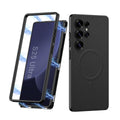 Magnetic 2 in 1 Shockproof Leather Phone Case For Galaxy S25 Ultra