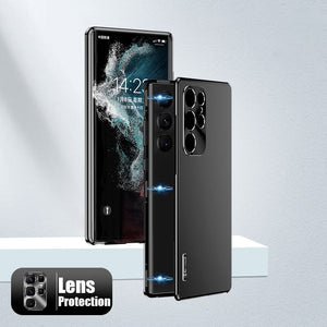 Magnetic Aluminum Metal Frame Phone Case For Galaxy S25 S24 S23 S22 S21 Ultra Plus