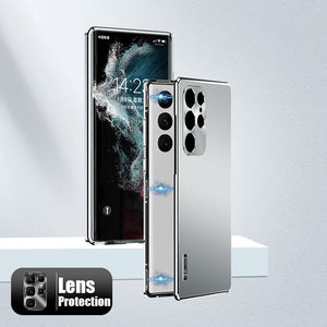 Magnetic Aluminum Metal Frame Phone Case For Galaxy S25 S24 S23 S22 S21 Ultra Plus