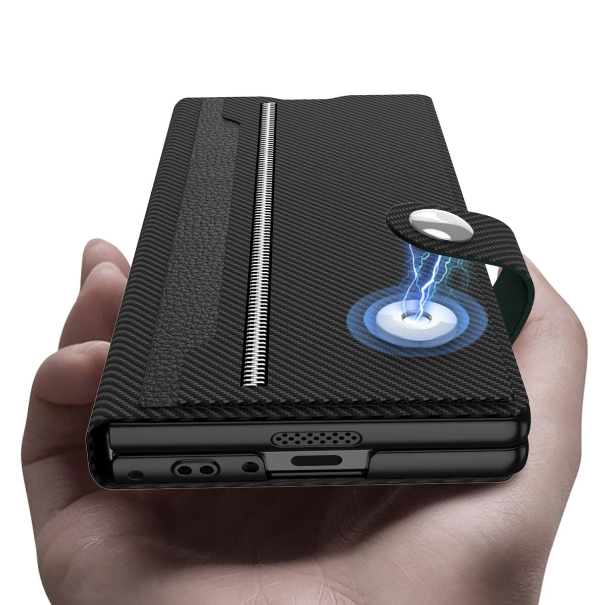 Magnetic Flip Leather Cover Card Holder Anti - Fall Shockproof Phone Case For Galaxy Z Fold 7/6/5
