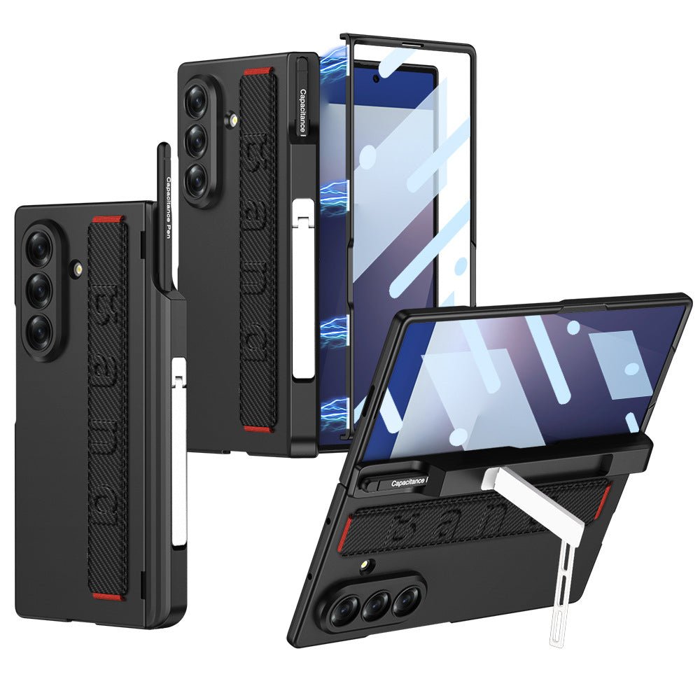 Magnetic Hinge All - included Case With Pen Box & Wristband For Galaxy Z Fold 7