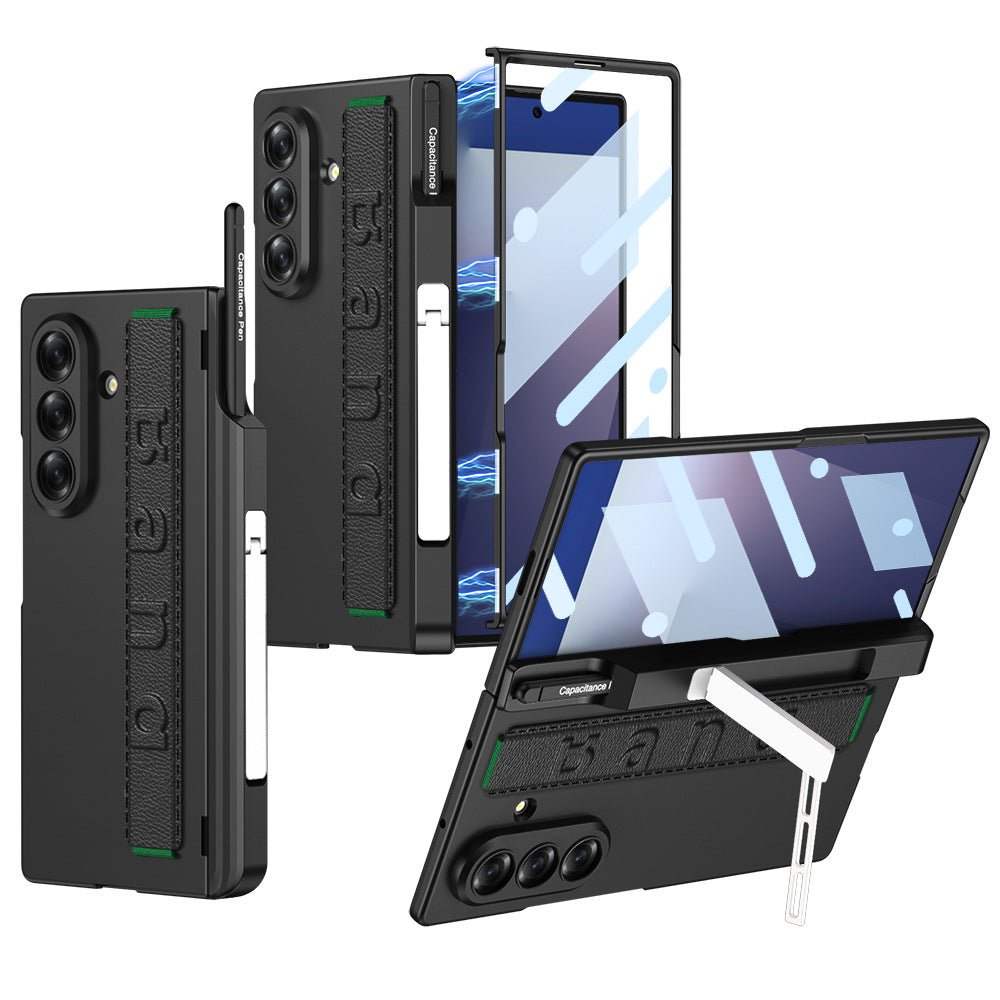 Magnetic Hinge All - included Case With Pen Box & Wristband For Galaxy Z Fold 7
